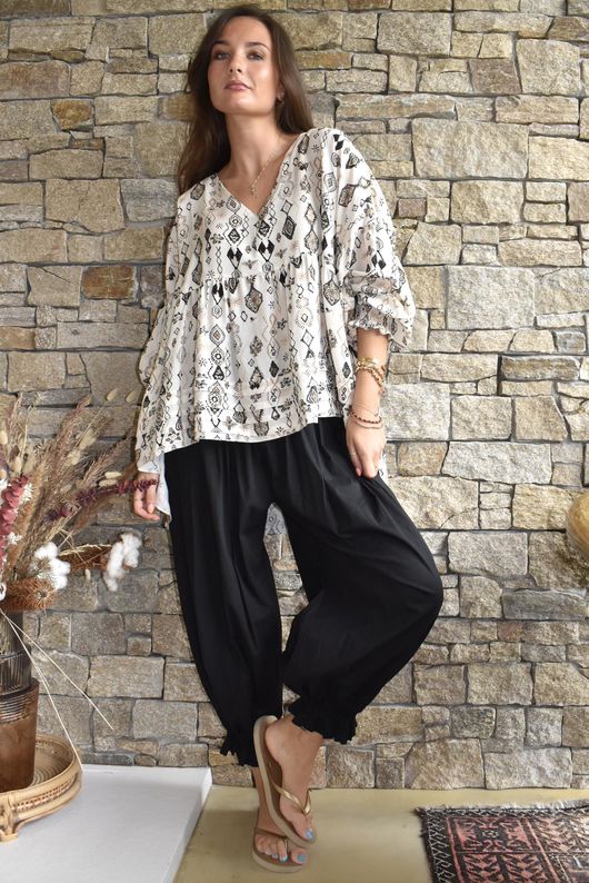 Ren Riad Smock Top